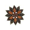 Bouquet Brooch Jewelry for Women Wedding Vintage Resin Flower Bride Pins Rhinestone Crystal Banquet