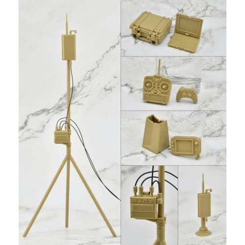 Tomytec Little Armory LD049 UGV Armed Robot System 2: Caliber Carrier 1/12 Scale Pre-painted PS Assembly Kit (Product Number: 329985)