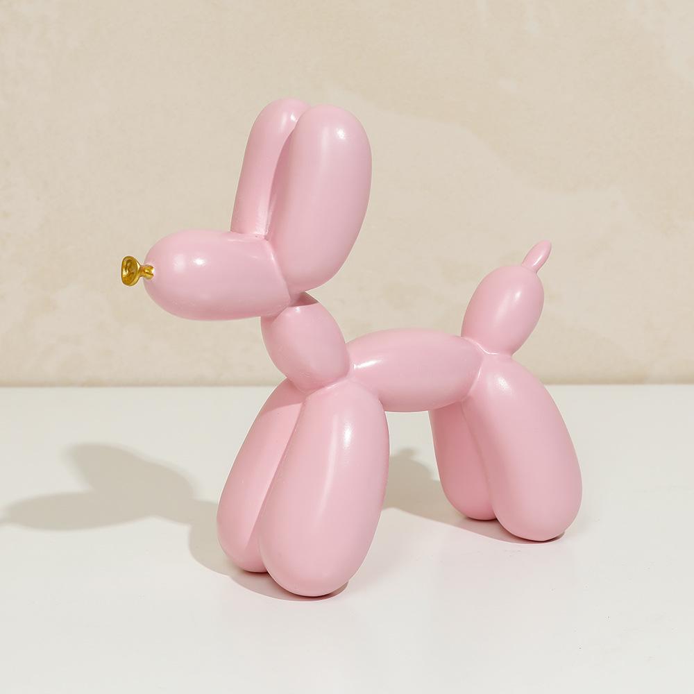 

Креативные полимерные украшения в виде собаки из воздушных шаров: Уникальные аксессуары для дома 20*8*19cm розовый