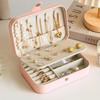 Portable Multifunctional Jewelry Storage Box: Dustproof & Anti-Oxidation for Earrings, Rings, and Bracelets.