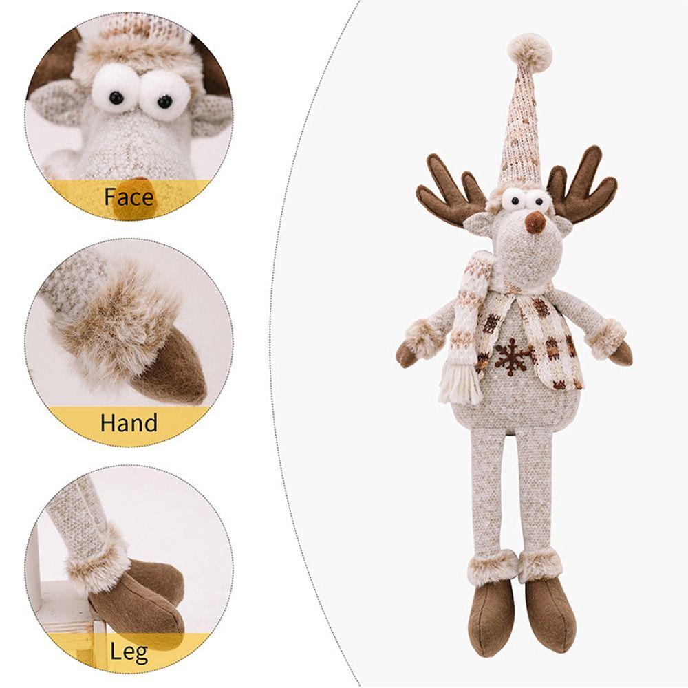 Cute Santa Claus Doll Decor Snowman Deer Merry Christmas Decorations  New Year Party Gifts
