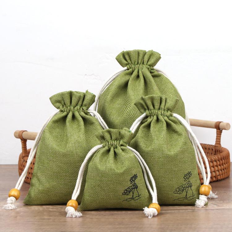 Custom Cotton Linen Drawstring Pouch: Small Cup, Jewelry, Storage, Brocade, Cultural Relic, or Bead Tray Bag