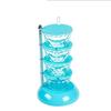 Vertical Rotatable Seasoning Box With Transparent Rotating Design Spice Box For Salt Jar Spoon Rotary Storage Rack Kitchen Tools