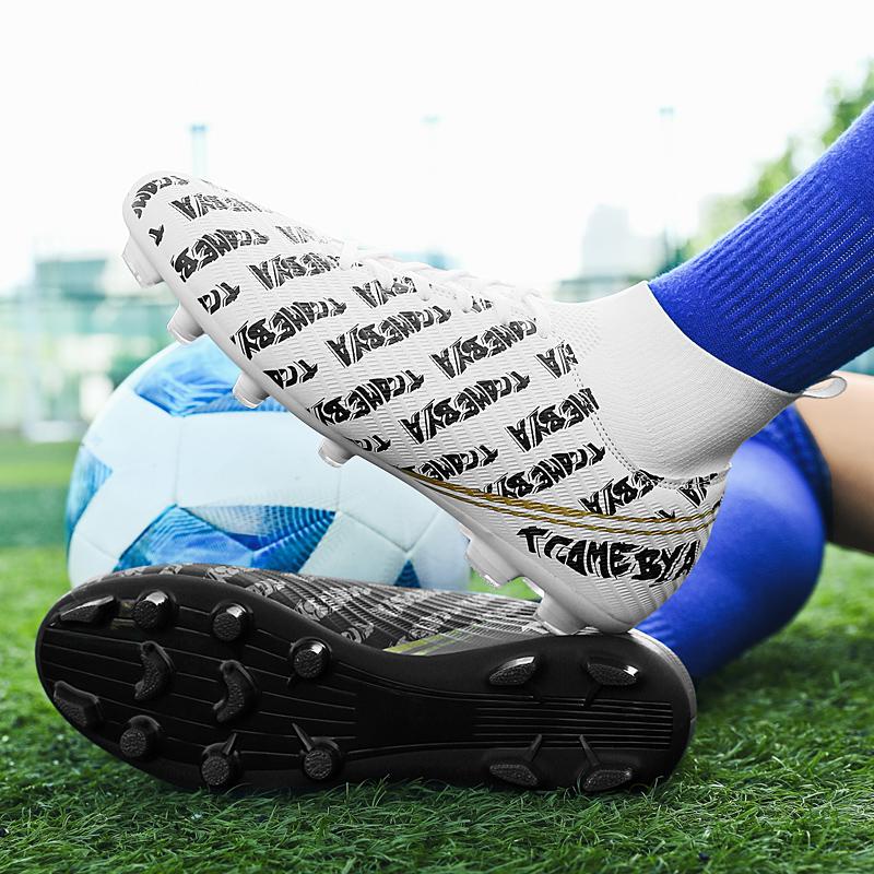 31-48 Dětské fotbalové boty Vysoké pánské sportovní kopačky s dlouhými nehty Velké sportovní kopačky pro mládež