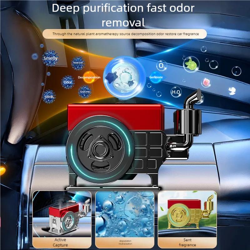 Car Aromatherapy Ornament, Solar Powered Rotating Perfume Seat, Auto Interior Dashboard Decoration, Long-Lasting Fragrance