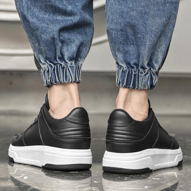 Fashion High Quality Vulcanize Shoes All-match Comfy Skateboard Footwear Genuine Leather Men's Casual Shoes 2025 New Man Tenis Masculino