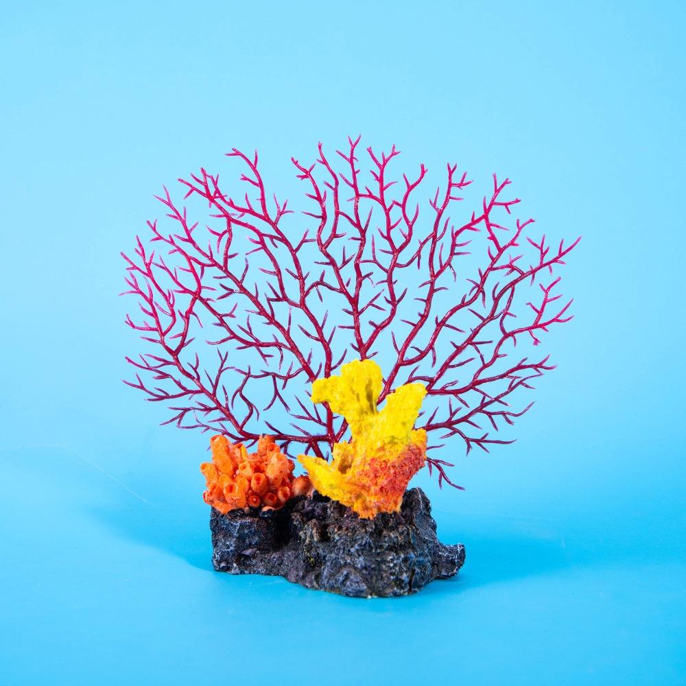 Handicraft Aquarium Coral Reef Ornaments Colorful Aquatic Plants Gift