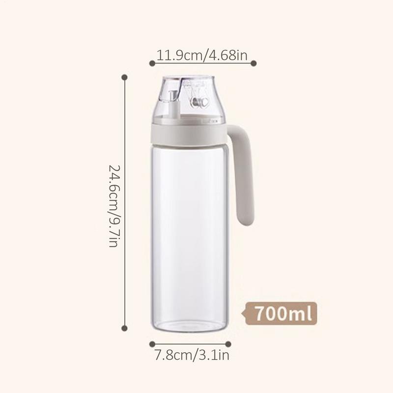 Oil Dispenser Bottle For Kitchen Sauce Auto-Seal Portion Control Olive Oil Bottle Condiment Leak-Proof Ergonomic Dust-Proof