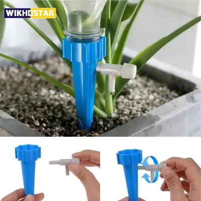 Automatisches Tropfbewässerungssystem Selbstbewässerung für Blumenpflanzen Gewächshaus Garten Einstellbares Automatisches Wasser Tropfer Gerät