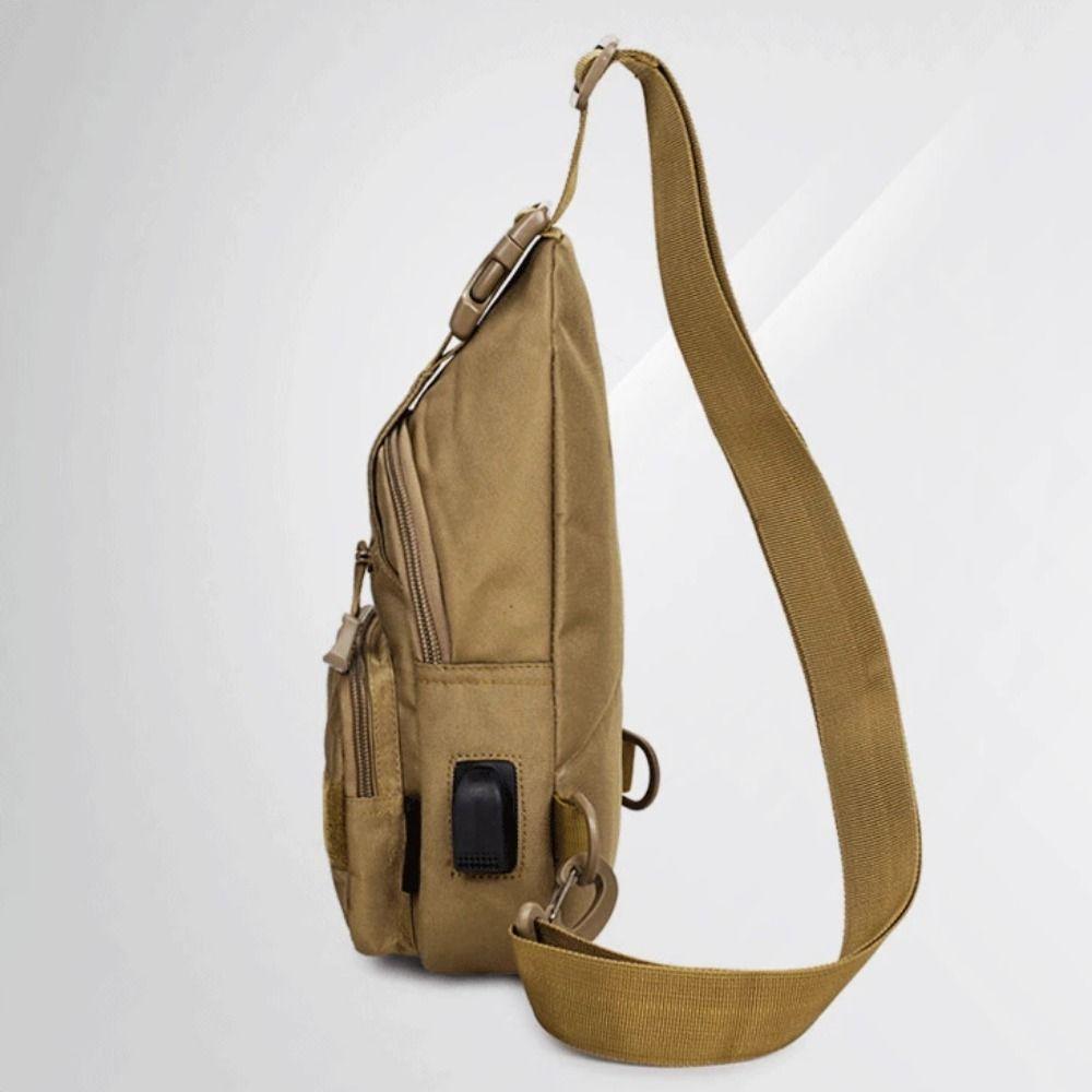 With Water Bottle Holder Chest Sling Bag Small Men's Crossbody Bag Shoulder Backpack  Hiking