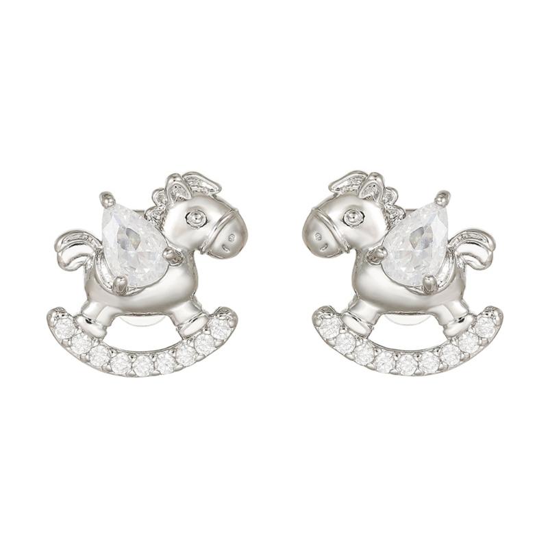 Elegant Horse Shaped Ear Clip Attachment For FreeClip 1 2 Earbuds Enhancer Coppers Zircons Embellishment