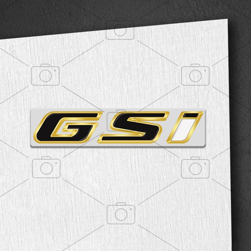 Car Metal Body GSI Logo Letter Decals Styling Badge Trunk Emblems Sticker For Opel Vauxhall Meriva Junior Zafira Mokka Adam VXR