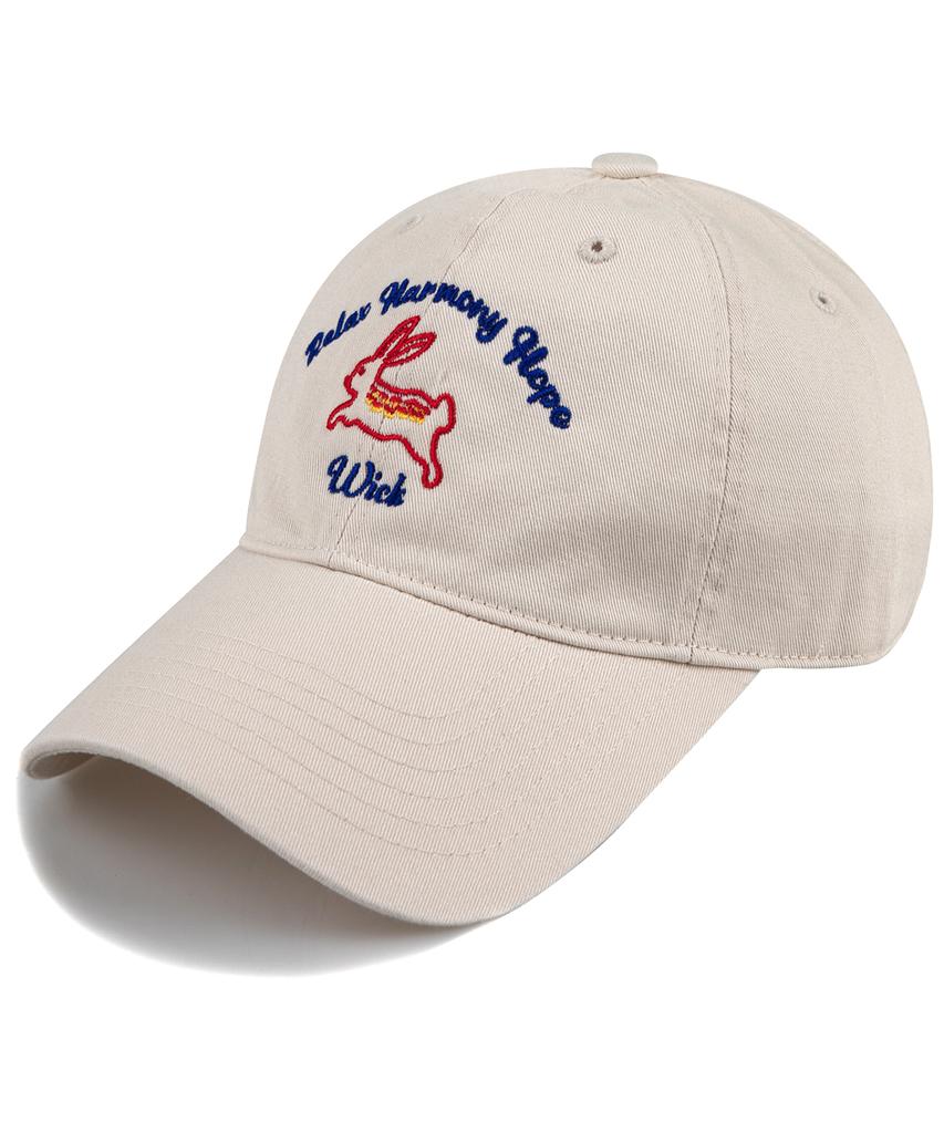 Wig Rabbit Washed Ball Cap - Light Beige