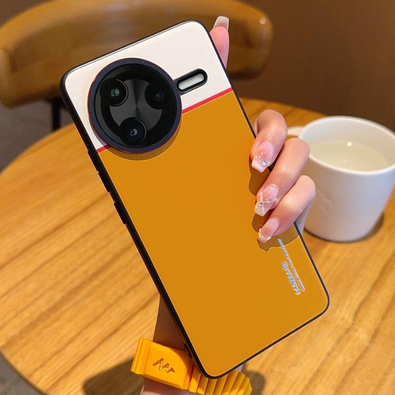 Case For Xiaomi Redmi POCO F7 Pro & POCO F7 Ultra Contrast Color Matte Leather Raised Lens Protection Soft Phone Grip Back Cover