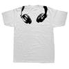 Funny Headphones Around The Neck T Shirt Cool Music Rock and Roll DJ Men Womens Fashion Casual Oversized 100 Cotton TShirt