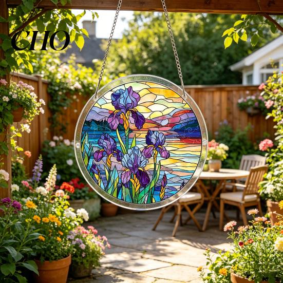 Solar Kollektor Puzzle Kunst Acryl Sonnenfänger Buntglas Effekt Fenster Hängeornament DIY Bunter Lichtreflektor Sonnenfänger Set für