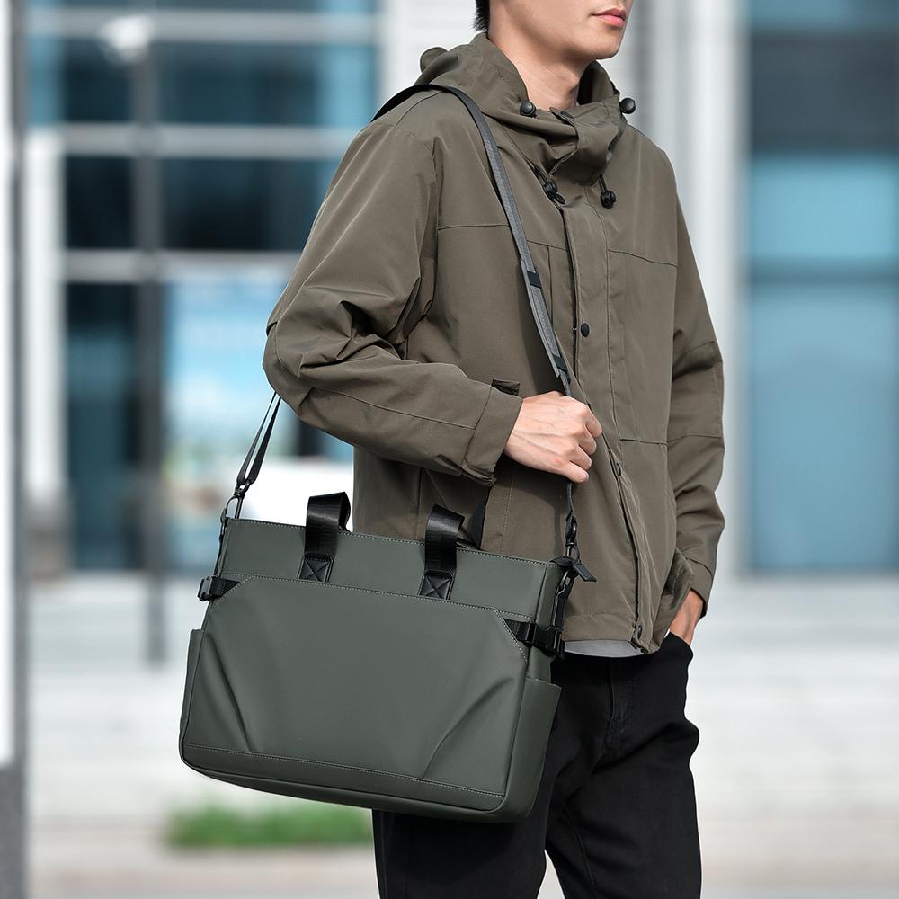 Business Shoulder Bag Men's Multi-functional Handbag General Bag Multi-pocket Business Briefcase