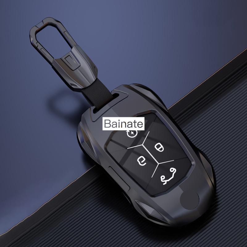 Metal Car Remote Key Cover Case Holder Shell Protector Housing Keychain Fob, For Lynk&Co 01 Emf 05 03 09 02 6, Accessories