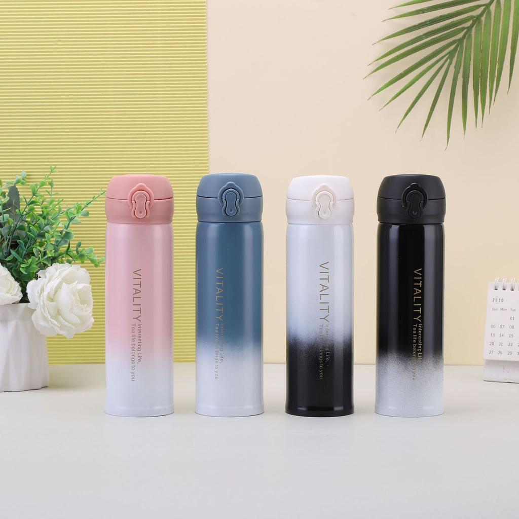 Vakuuma pudele, maza mutes dzeršana bez smaržas, pārnēsājama studentu sporta vakuuma krūze skolai