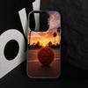 B-Basketball Phone Case For iPhone 17,16,15,14,13,12,11 Plus,Pro Max,XS,Colorful Silver Phone Case Funda Cover