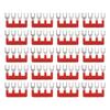20pcs Fork Type Jumper Block Terminal Strips 400V 15A Jumper Block Workshops Fork Terminal Strip