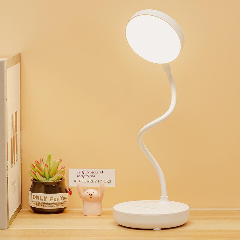Rechargeable LED Desk Lamp - Eye Protection, Dual-Purpose for Bedroom, Study, and Bedside. Ideal Student Reading and Dormitory Gift.