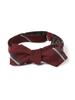 [BEAMS PLUS] Silk Wide Regimental Tie Bow Tie for Men, Wine Free, 38440090107