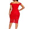 Elegant Lace Short Sleeve V Neck Bodycon Dress For Summer Evening Wear