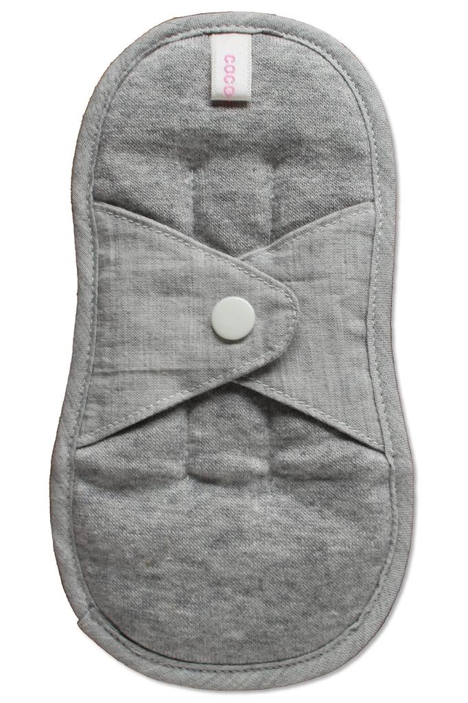 Femcare Silk and Charcoal Heating Pads for Made In Coco-kara 4-Layer Women, Gray, Japan, G10-0303_GY