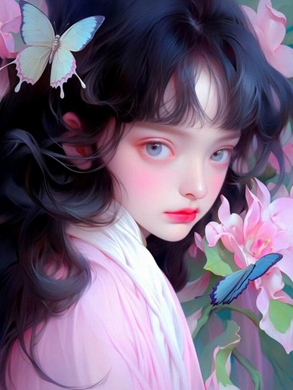 Κινούμενα Σχέδια Κορίτσι Ζωγραφική με Διαμάντια Νέες Αφίξεις DIY Πλήρης Τετράγωνη Στρογγυλή Τρυπάνι Στρας Κέντημα Λουλούδια και Πουλιά Μωσαϊκό Κιτ Σταυροβελονιάς Διακόσμηση Τοίχου