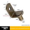 50Pcs Cold Rolled Steel Shelf Support Pegs Electroplated Finish Various Sizes For Home Cabinet Wardrobe Bookshelf