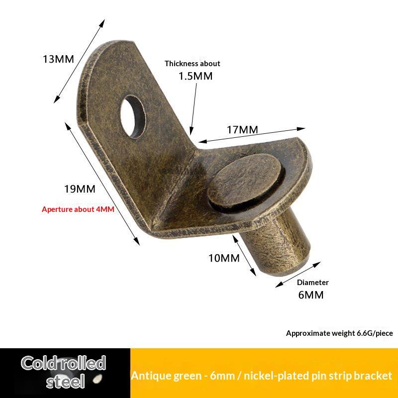 50Pcs Cold Rolled Steel Shelf Support Pegs Electroplated Finish Various Sizes For Home Cabinet Wardrobe Bookshelf