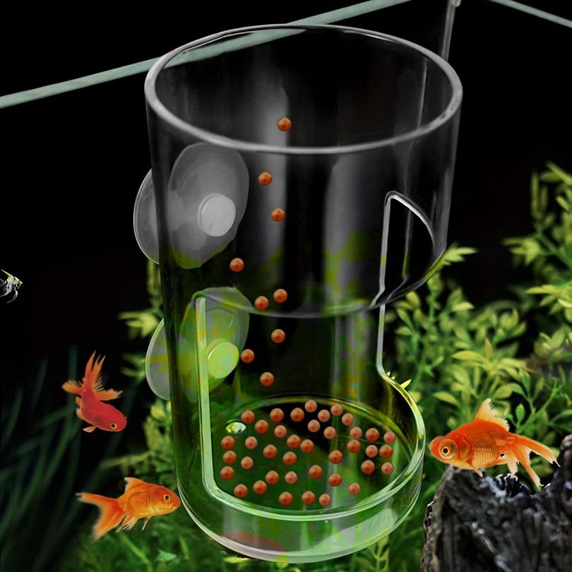 Rutschfester Aquarium-Futterring - Wesentliches Fischfutterzubehör, Schwimmender Futterspender Quadratisch/Rund für Aquarium