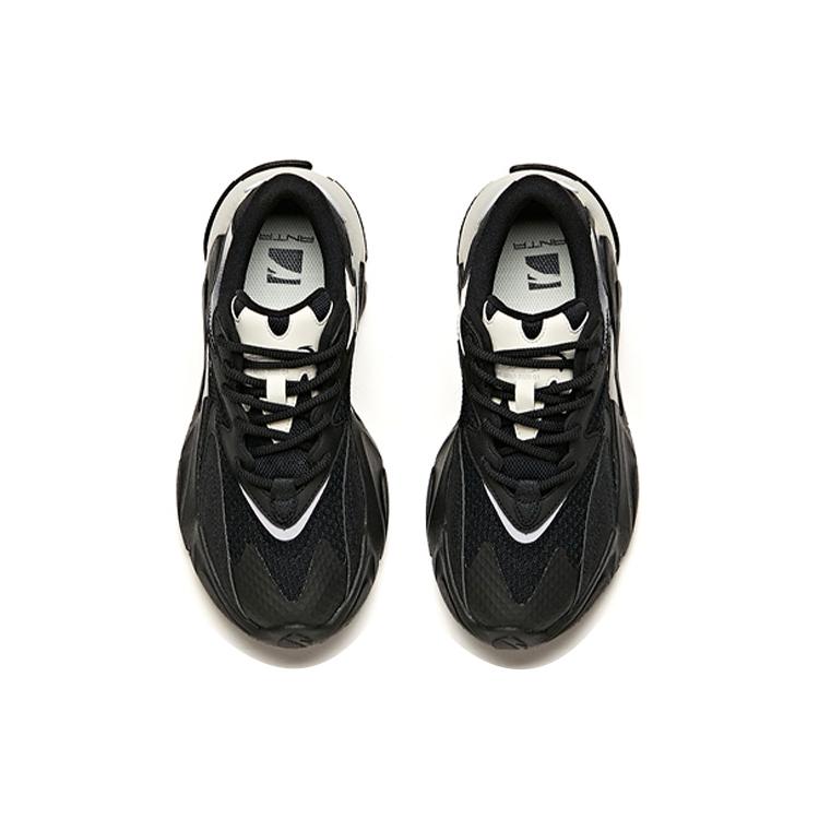 Anta Life Collection Breathable, Slip Resistant, Lightweight Low top Sports Casual Shoes Women's Black White 922048850-3