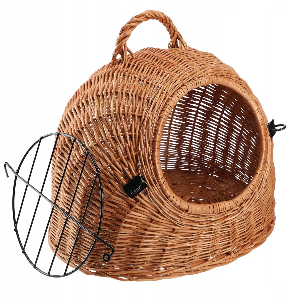 KADAX Weidenkorb-Transportbox für Hund Katze