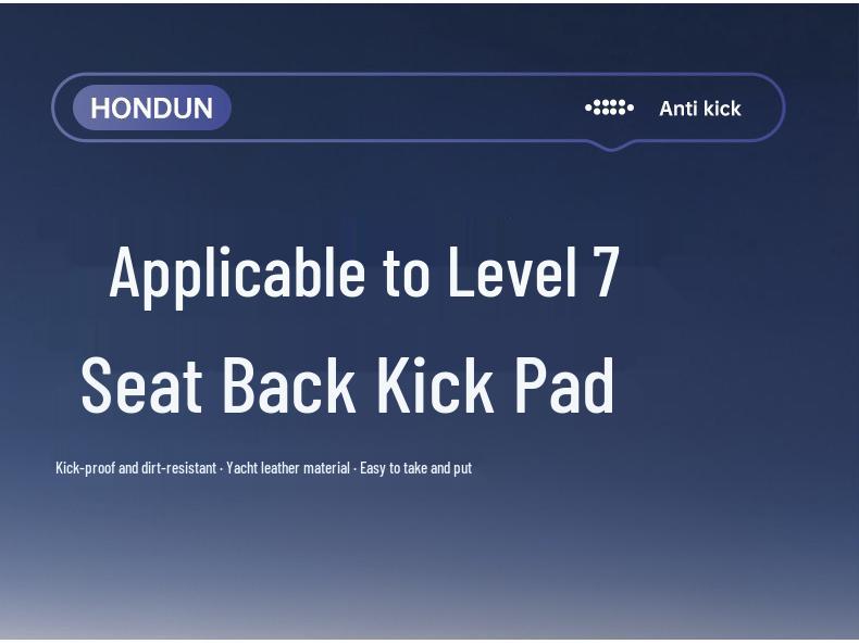 Zhi Jing L7 Rear Seat Anti-Kick Mats & Backrest Protectors: Accessory List