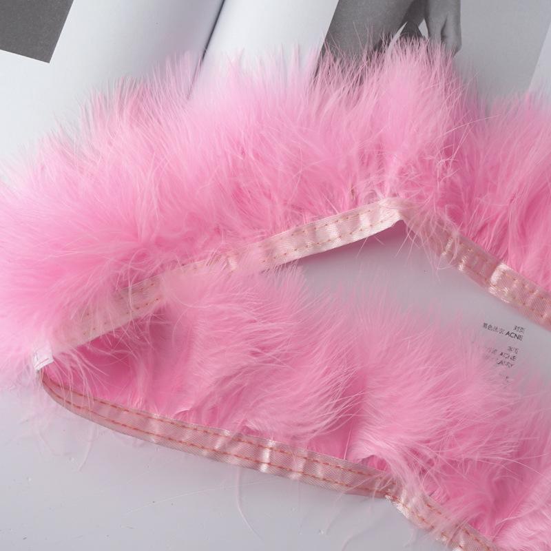 Color Blood Vessel Fleece Feather Cloth Edge Cloth Strip Fleece Cloth Belt Clothing Accessories Diy Car Non-Slip Mat Decorative Material