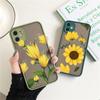 Flower Sunflower Chrysanthemum Phone Case For iPhone 16 15 12 11 13 14 Pro Max XS XR X 15 14 7 8 Plus SE2 Shockproof Back Cover