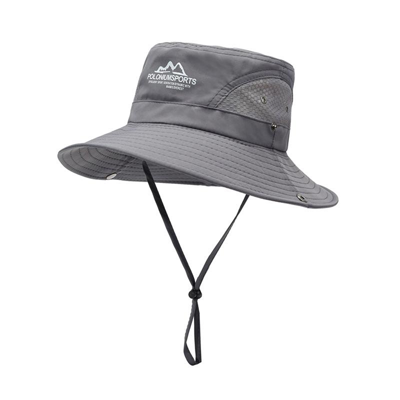 

Солнцезащитная рыболовная шляпа, летняя дышащая сетка, походные кепки, кепка с защитой от ультрафиолета, альпинистская кепка, мужская панама темно-серого