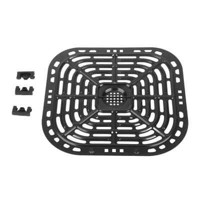 ריבוע 23.5x24.5 ס"מ מחבת גריל חלופית למטגן מפלדת אל-חלד 304 צלחת קריספר חלופית למטגן