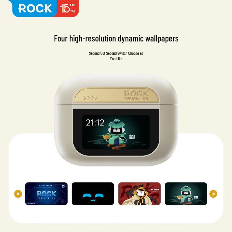ROCK Doraemon Smart Screen ANC Bluetooth Earbuds