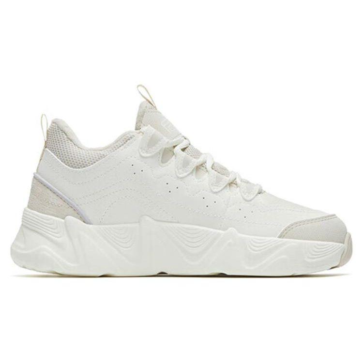 Anta Back Rise 2.0 Cushioning Slip Resistant Abrasion Resistant Mid Top Sports Casual Shoes Women's Mud Gray 122248989-1