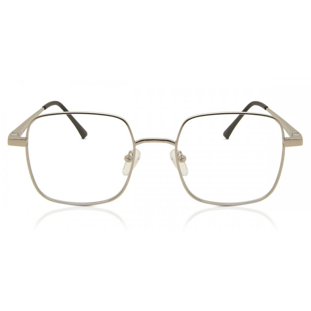 

Full Rim Square Matte Silver Smartbuy Collection Curie Mc98a Fashion Women Eyeglasses Matte Silver/52-20-145