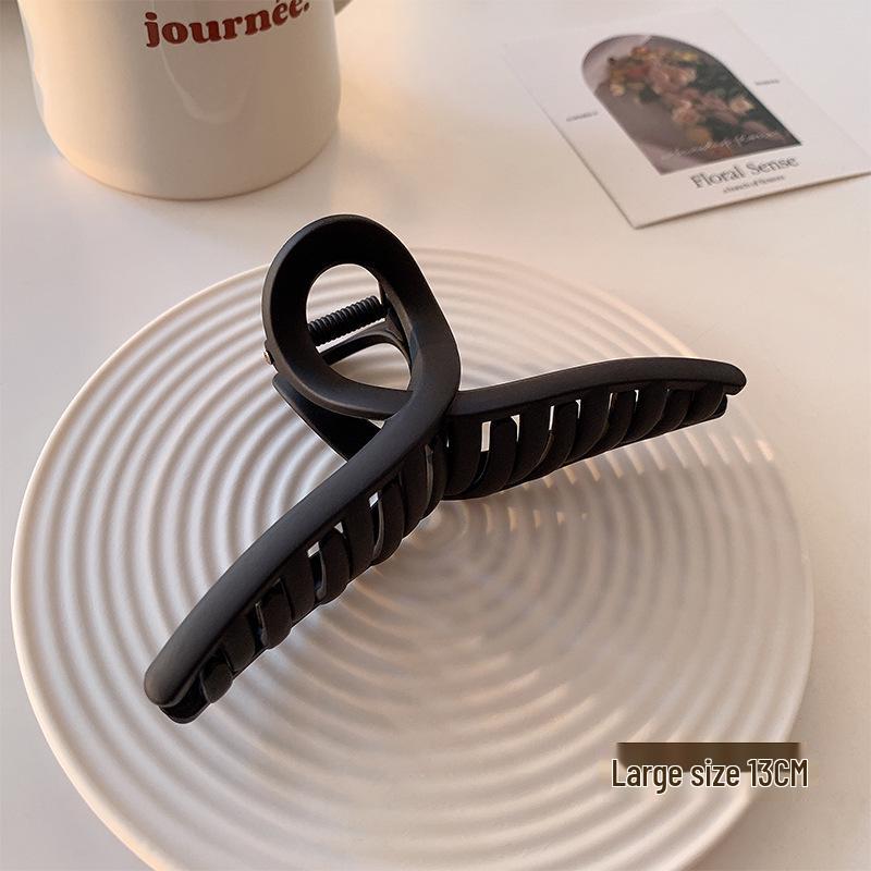 13cm Large Matte Resin Hair Claw Clip for Women - Retro Korean Style Hairpin