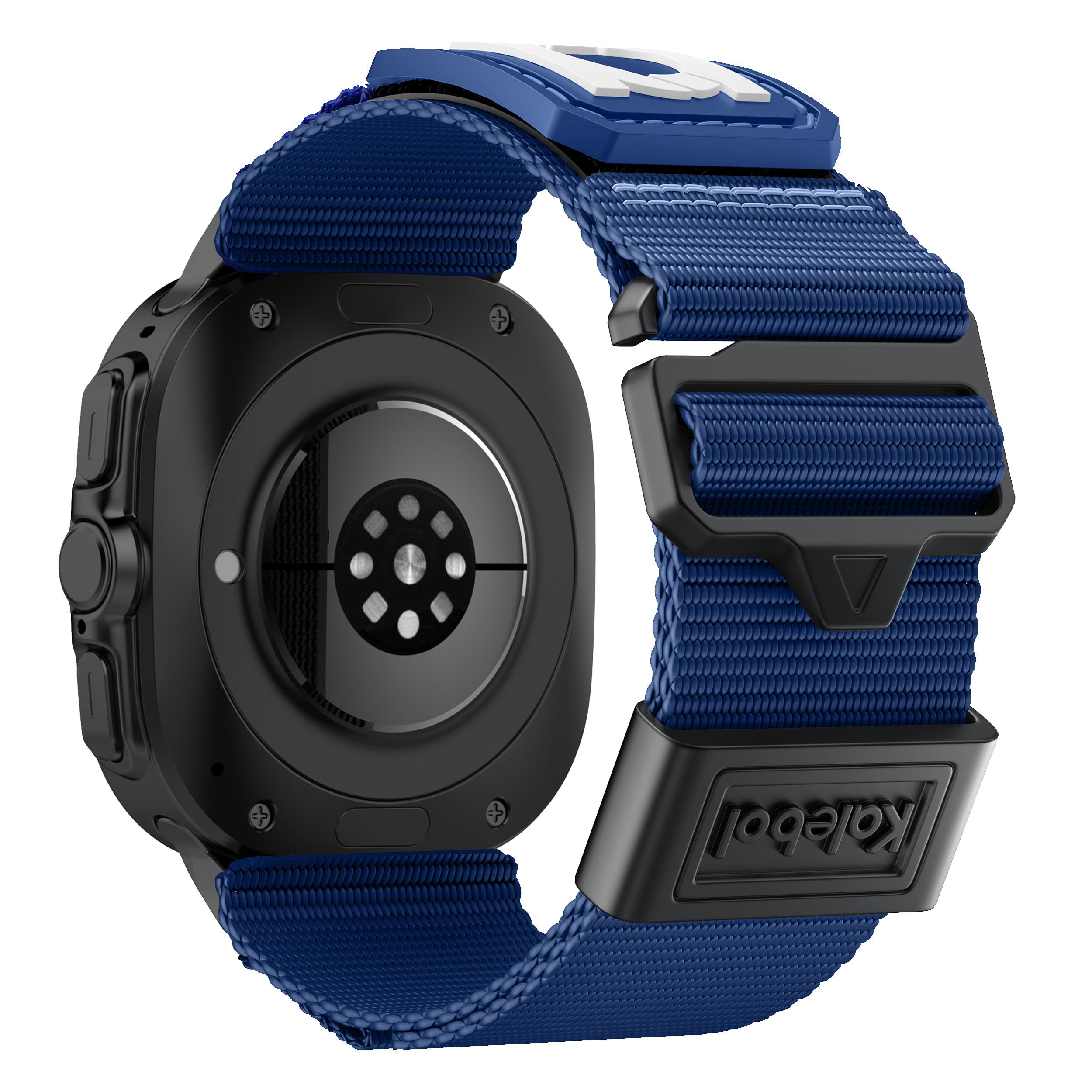 

Для Samsung Galaxy Watch Ultra 47 мм плетеный нейлоновый ремешок для запястья спортивный ремешок для часов Blue