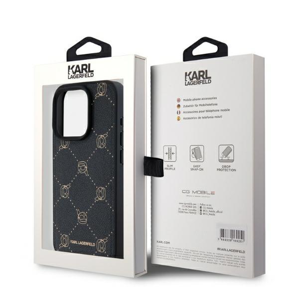 Karl Lagerfeld Klhmp15Lpgkhphk Iphone 15Pro 6.1 Czarny/Black Magsafe Karl Head