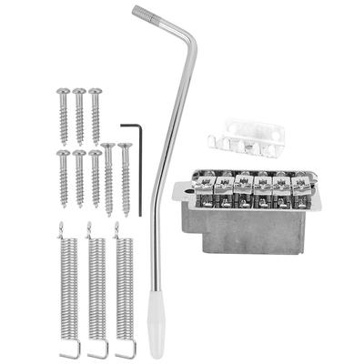 Elektrische Gitarren Tremolo Brücke für Gitarre im Stratocaster-Stil mit Sattel(Silber)