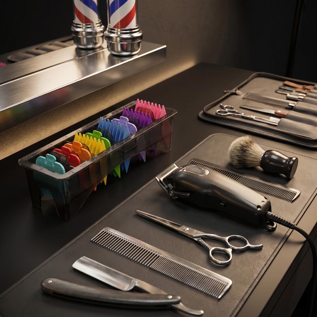 Universal Hair Clipper Guard Organizer Case Storage Holder for Hairdressing Tools