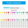 15/25Pcs Double End Highlighter Quick Drying Double Tip  Highlighter Pen for Scrapbooking Calendar Journal Card Making