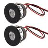 2er-Pack DC 12V Mini-LED-Strahler 1W 100LM Kleine LED-Strahler Aluminium Schwarz Miniatur-Strahler Schmuckvitrine